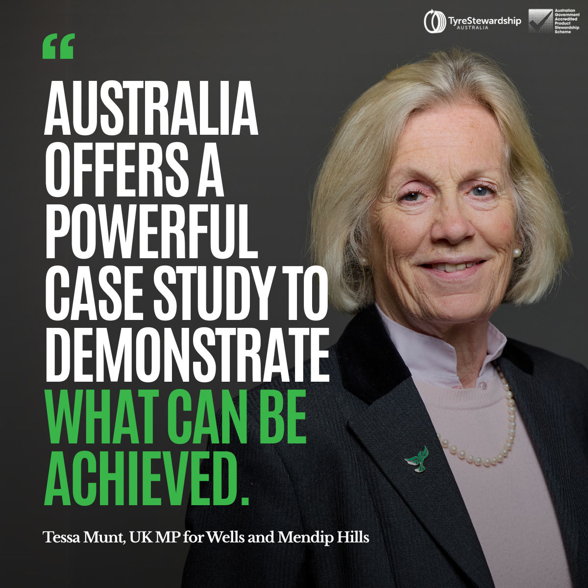 Australia’s Leadership in Tyre Stewardship Recognised in UK Parliament